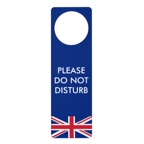 Personalized United Kingdom flag Door Hanger