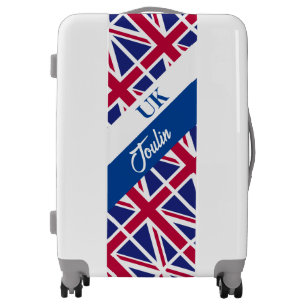 Personalized United Kingdom Flag Luggage