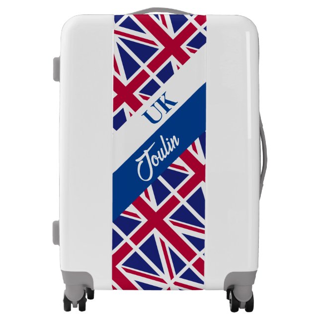 Personalized United Kingdom Flag                 Luggage (Front)