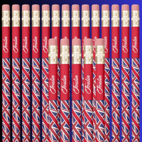 Personalized United Kingdom Flag                 Pencil