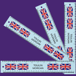 Personalized  United Kingdom flag Ruler