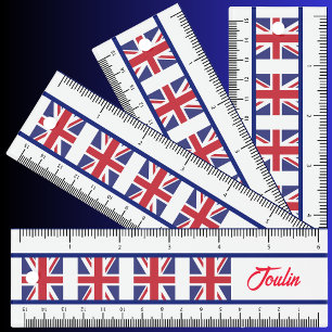 Personalized United Kingdom Flag Ruler