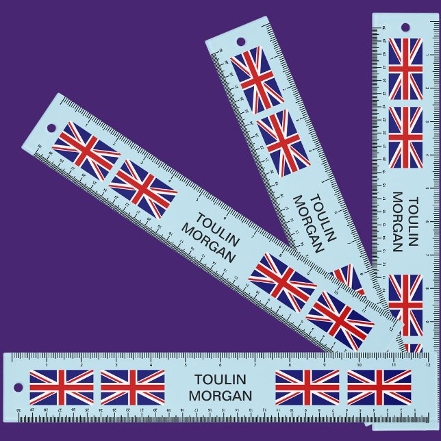 Personalized  United Kingdom flag Ruler (Creator Uploaded)