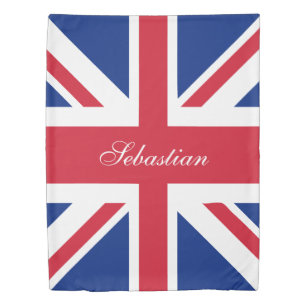 Personalized United Kingdom UK Union Jack Duvet Cover