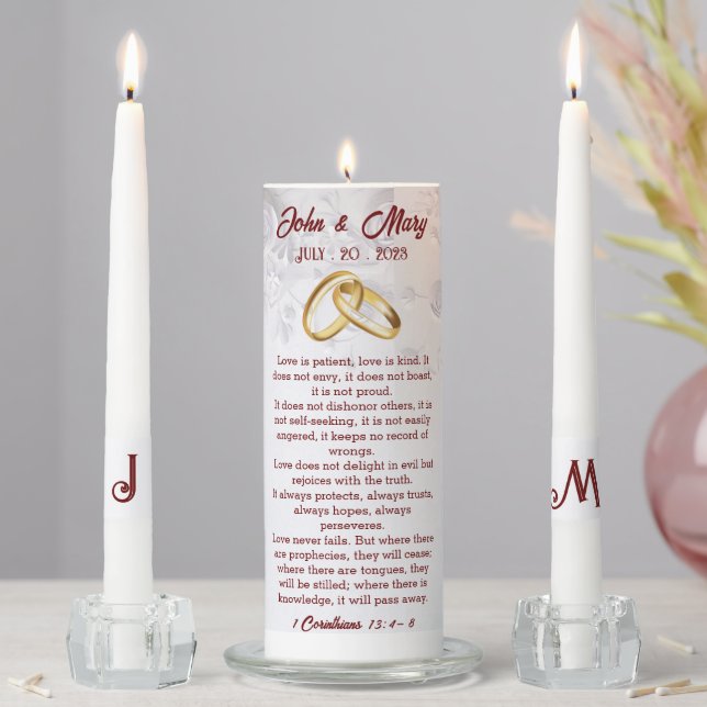 Personalized Unity Candle Set (In Situ)