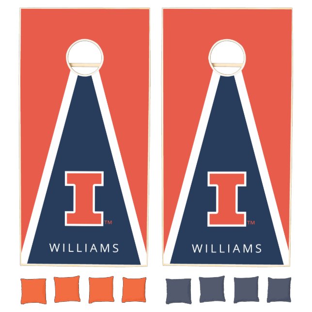 Personalized University of Illinois Cornhole Set (Set)
