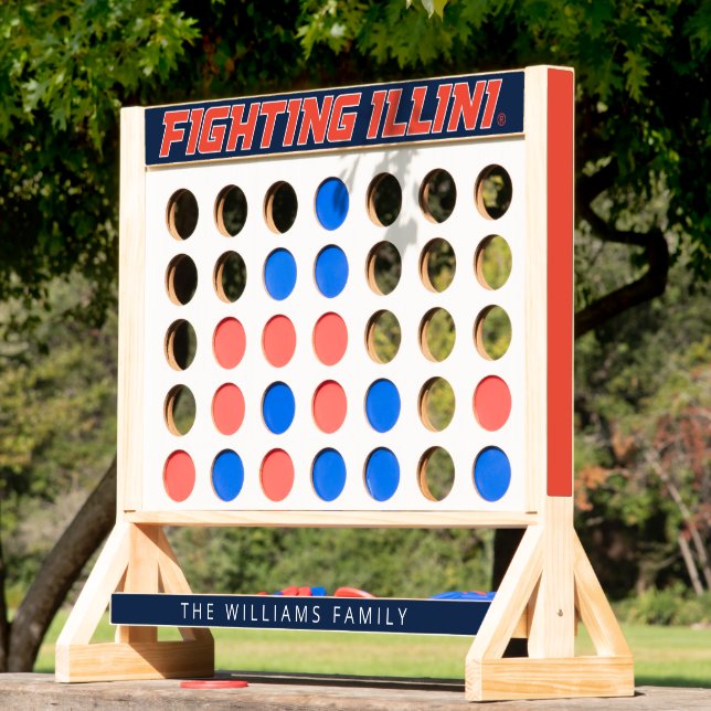 Personalized University of Illinois Fast Four (Lawn)