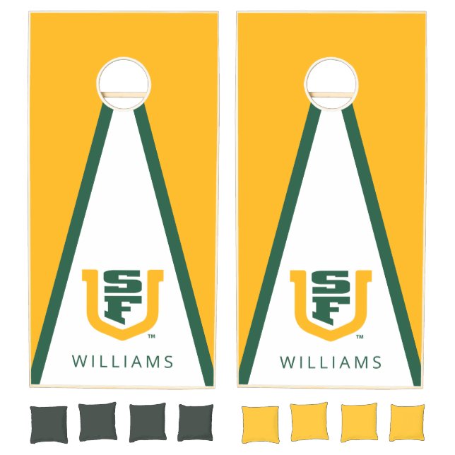 Personalized University of San Francisco SF Logo Cornhole Set (Set)