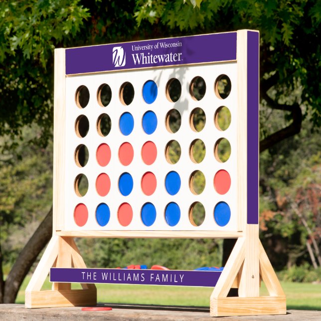 Personalized University of Wisconsin Whitewater Fast Four (Lawn)