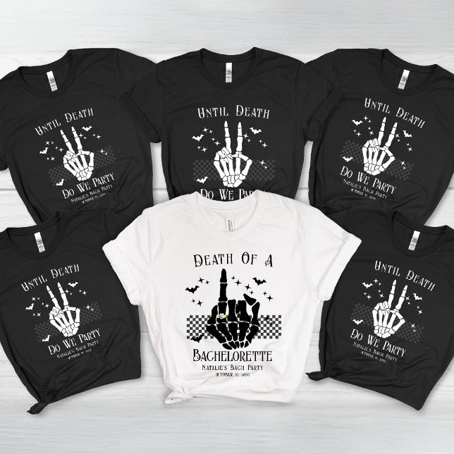 Personalized Until Death Bachelorette Bridal Party Tri-Blend Shirt (Creator Uploaded)