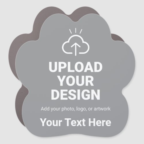 Personalized Upload Your Design and Text Car Magnet