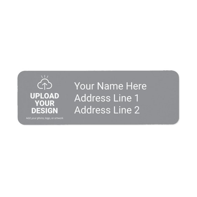 Personalized Upload Your Design and Text Label (Front)