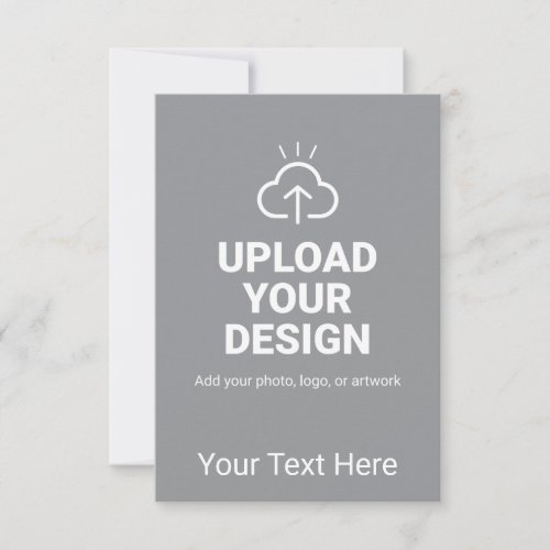 Personalized Upload Your Design and Text RSVP Card