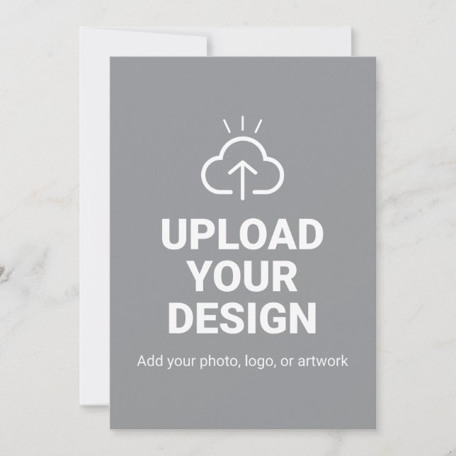Personalized Upload Your Design Invitation (Front)