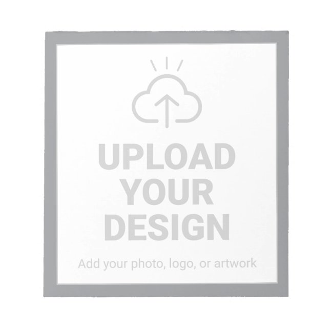 Personalized Upload Your Design Notepad (Front)