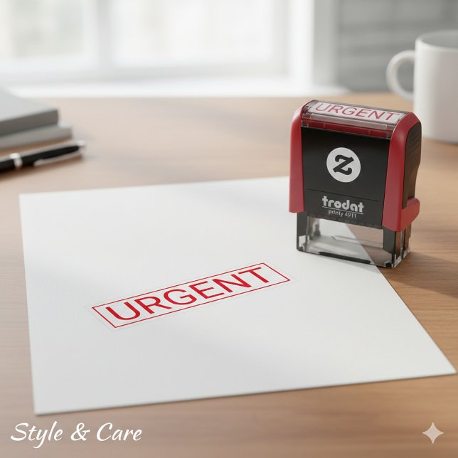 Personalized Urgent Text Self-Inking Rubber Stamp (Personalized Urgent Text Self-Inking Rubber Stamp)