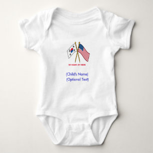 Personalized US South Korea Child's Shirt
