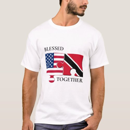 Personalized USA American Trinidad Flag T_Shirt