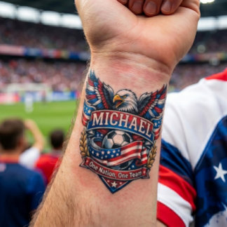 Personalized USA CUP 2026 Soccer Custom fan name Temporary Tattoos