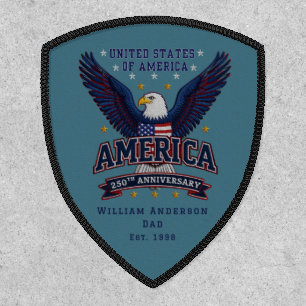 Personalized USA Eagle 250th Anniversary Patch
