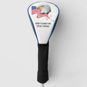 Personalized USA Eagle Golf Driver Cover