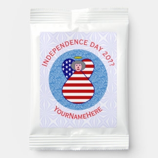 Personalized USA Flag Angel Grandma Margarita Drink Mix