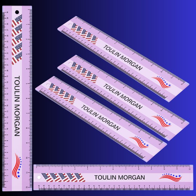 Personalized  USA Flag Ruler (Creator Uploaded)