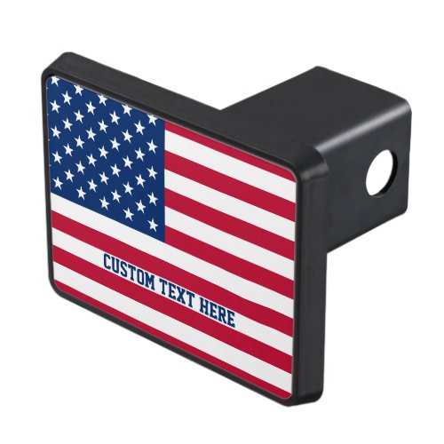 Personalized USA Flag Stars and Stripes Hitch Cover