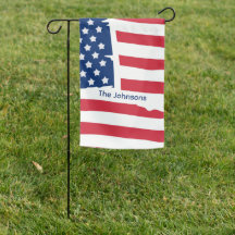 Personalized USA Garden Flag