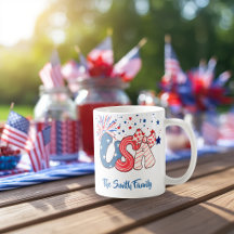 Personalized USA Patriotic Mug