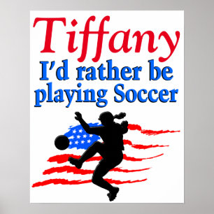 PERSONALIZED USA SOCCER PLAYER POSTER