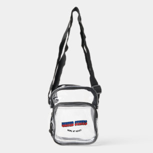 Personalized USA Soccer Pride Clear Stadium Bag