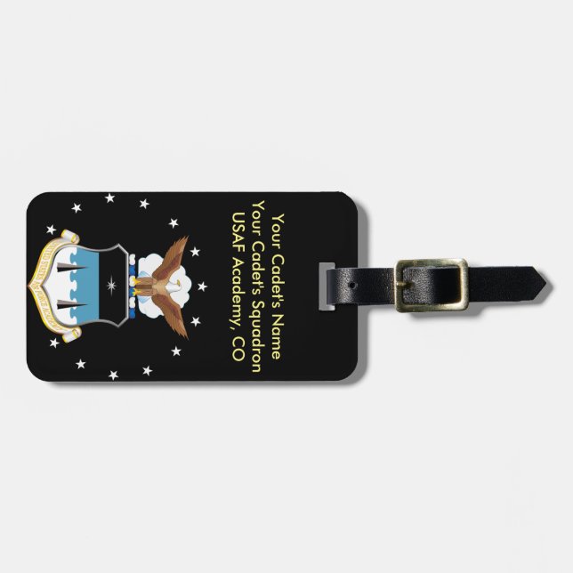 Personalized USAFA Luggage Tag (Front Horizontal)