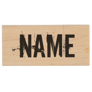Personalized USB flash drive stick   Vintage style
