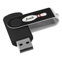 Personalized USB flash drive with bowling pin logo