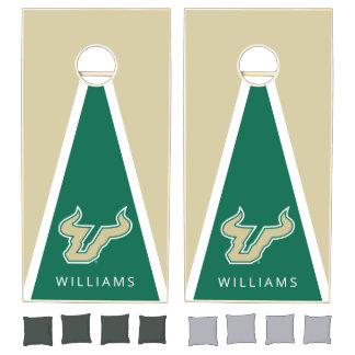 Personalized USF Bulls Cornhole Set