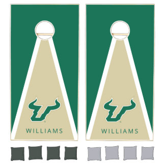Personalized USF Bulls Cornhole Set