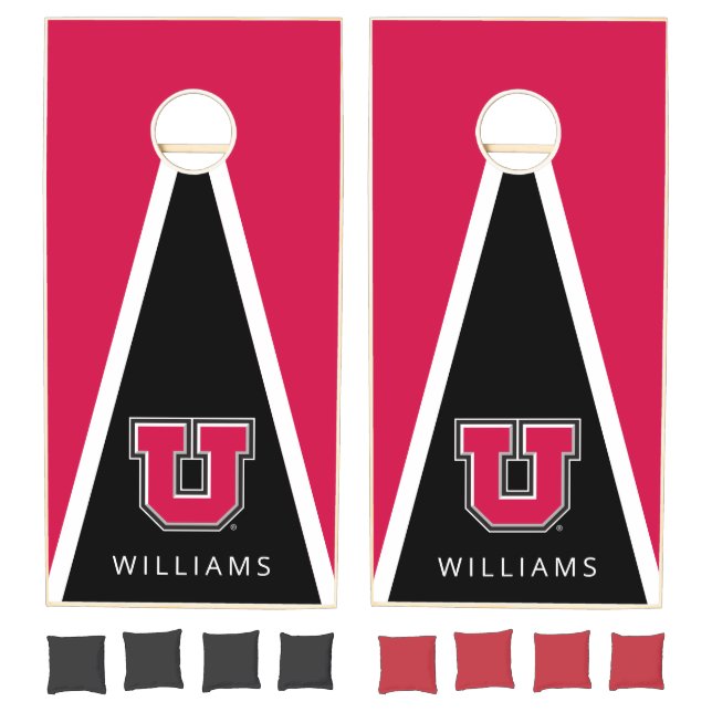 Personalized Utah Block U Cornhole Set (Set)