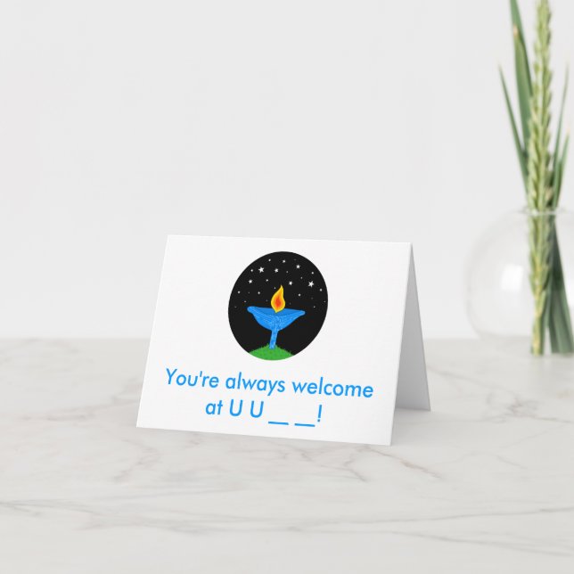 Personalized UU Chalice Notecards (Front)