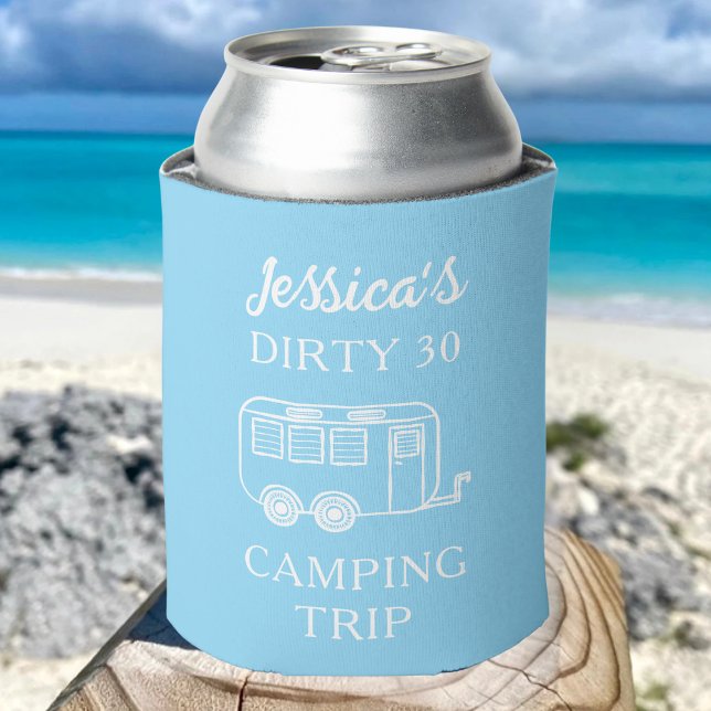 Personalized Vacation Birthday Party Favor Custom Can Cooler (Creator Uploaded)