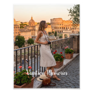 Personalized Vacation Photo Frame Print