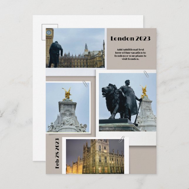 Personalized Vacation Postcard (Front/Back)