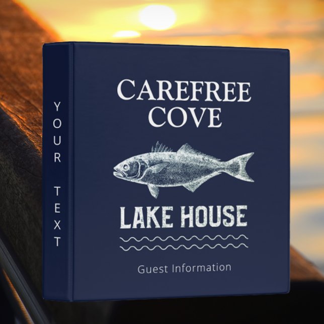 Personalized Vacation Rental Guest Information 3 Ring Binder (Creator Uploaded)