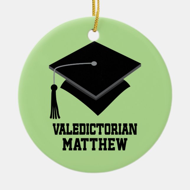 Personalized Valedictorian Ornament (Front)