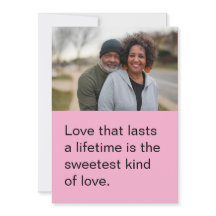 Personalized Valentine Day Flat Card for Them