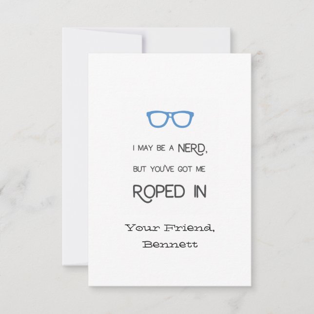 Personalized Valentine for Nerds Ropes (Front)