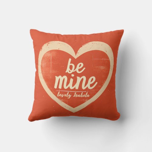 Personalized Valentine gift  Throw Pillow