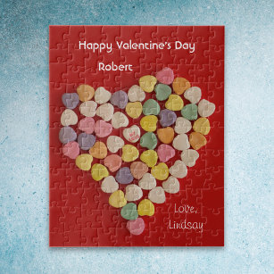 Personalized Valentine Jigsaw Puzzle Gift in Tin