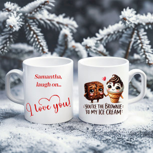 Personalized Valentine Mug Cute Food Love You Gift