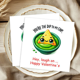 Personalized Valentine Napkins Food Humor
